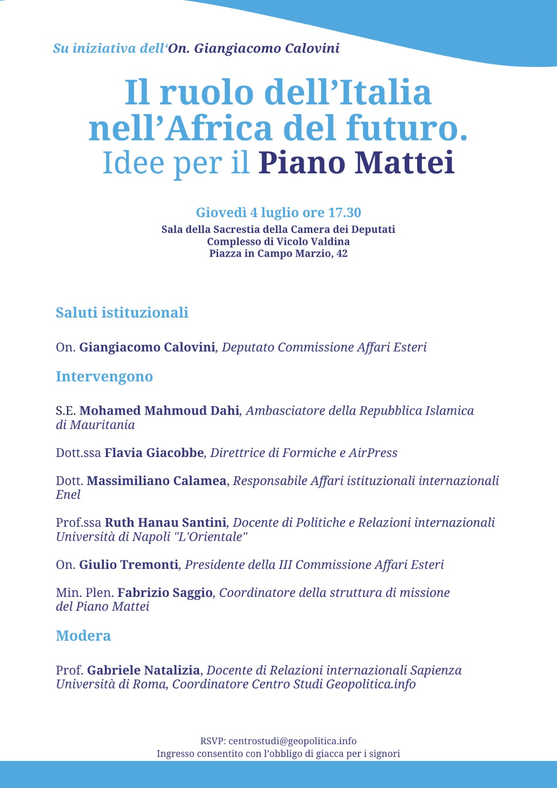 Il ruolo dell'Italia nell'Africa del futuro. Idee per il piano Mattei