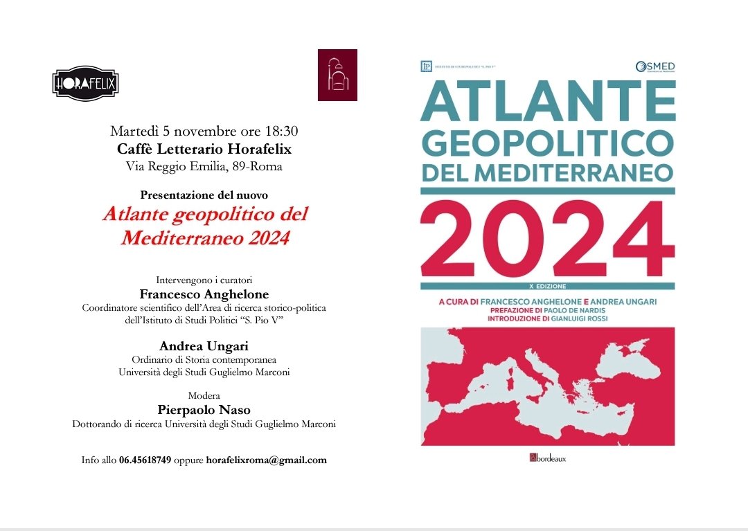 Atlante geopolitico del Mediterraneo 2024