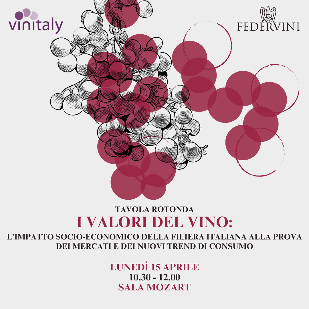 I valori del vino: l’impatto socioeconomico della filiera italiana alla prova dei mercati e dei nuovi trend di consumo