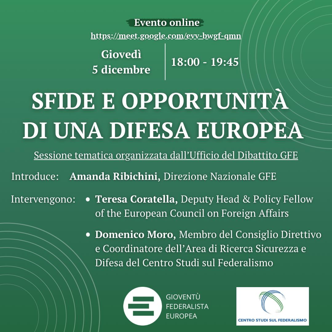 Sfide e opportunità di una difesa europea