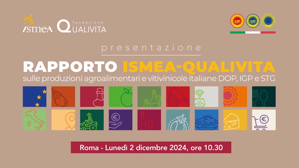 Presentazione del Rapporto ISMEA-QUALIVITA 2024 sulla Dop economy