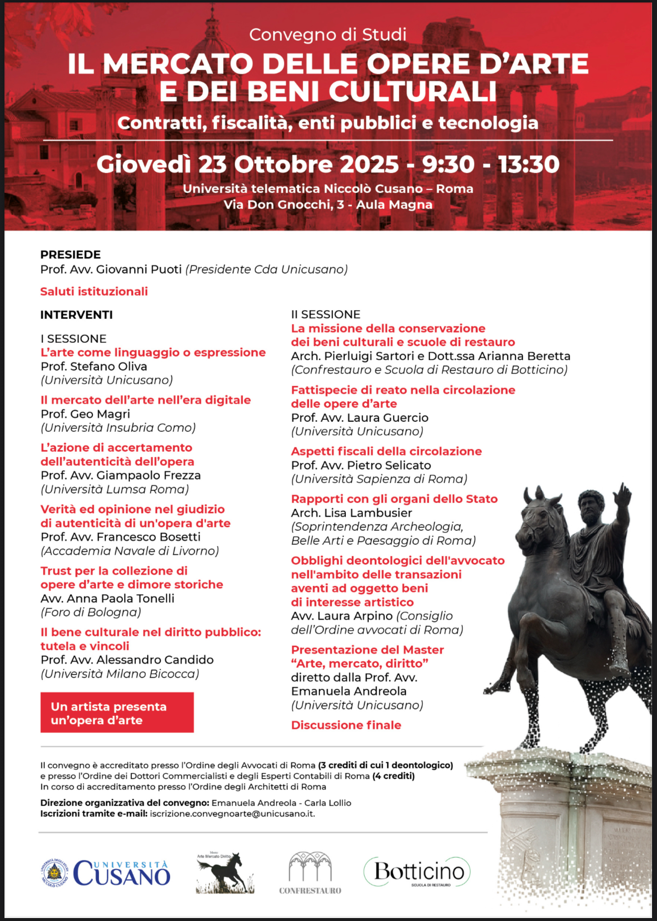Unicusano: Il mercato dell’arte e dei beni culturali 