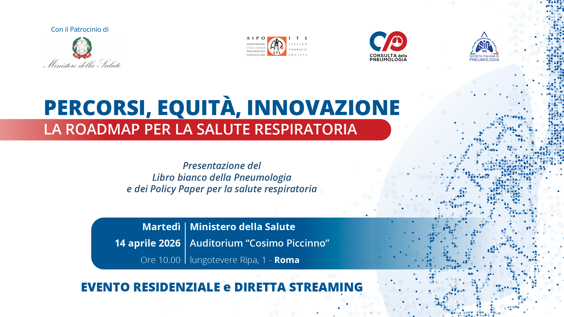 Presentazione del Libro Bianco della Pneumologia e i Policy Paper per la salute respiratoria