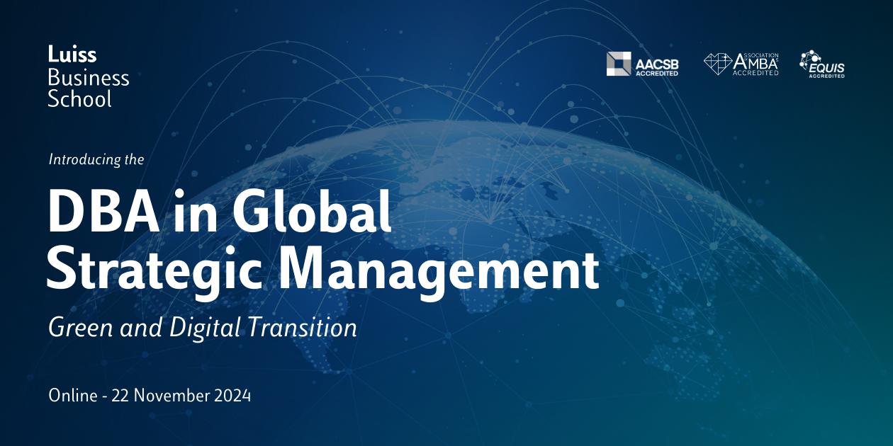 DBA in Global Strategic Management – Green and Digital Transition