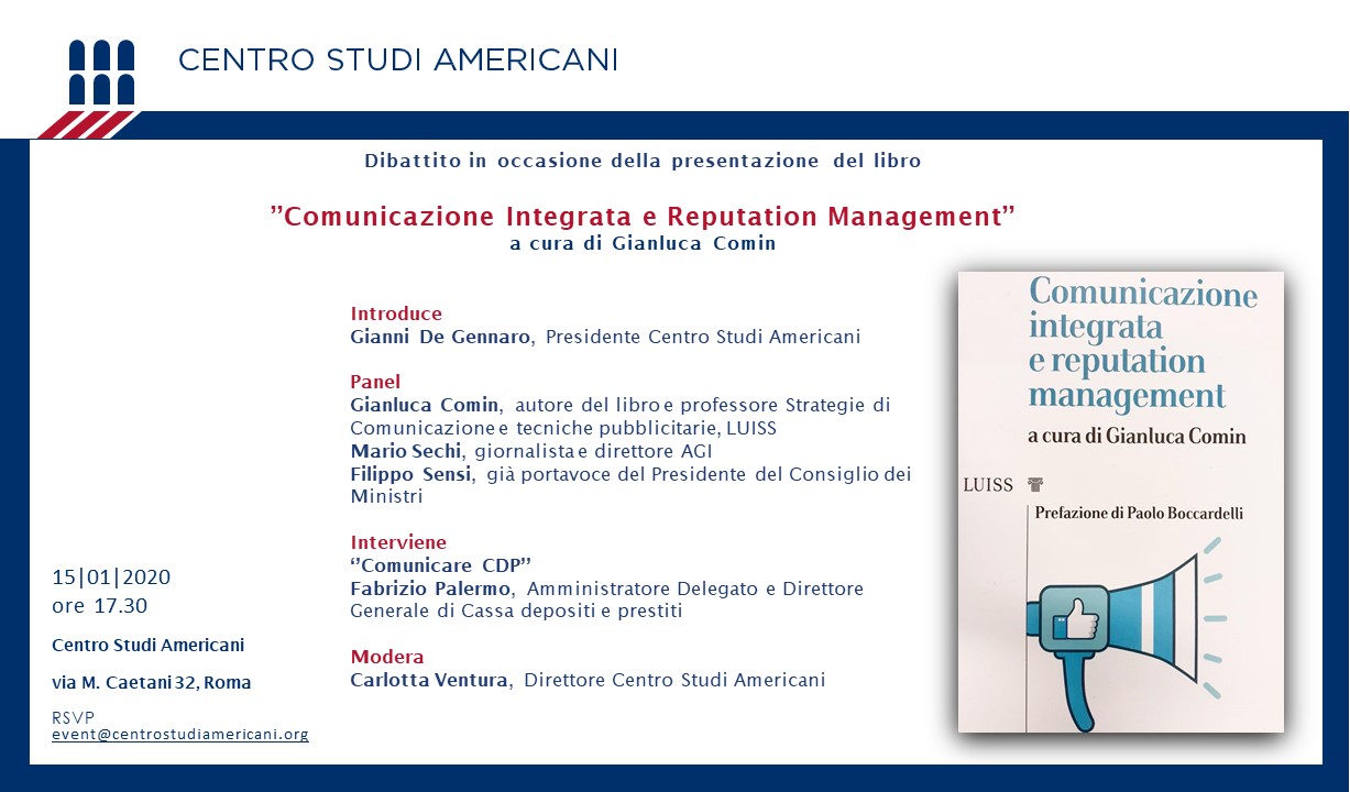 Presentazione del libro “Comunicazione Integrata e Reputation Management” 