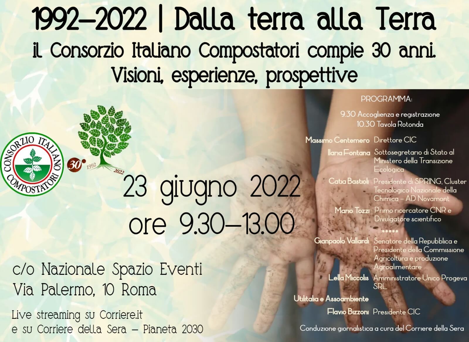 1992 – 2022 | Dalla terra alla Terra. Il Consorzio Italiano Compostatori compie 30 anni. Visioni, esperienze, prospettive