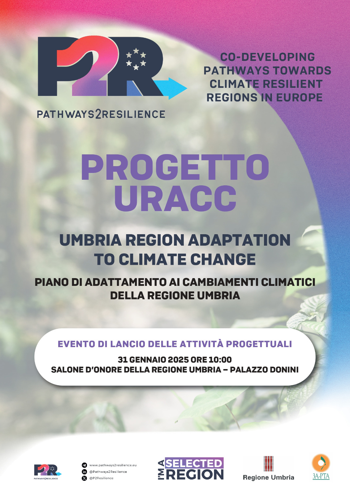 Presentazione del progetto “URACC - Umbria Region Adaptation to Climate Change”