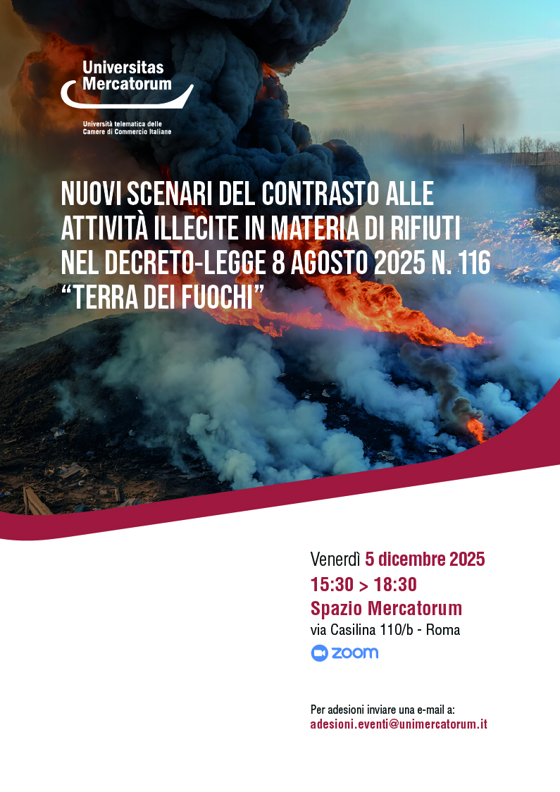 Nuovi scenari del contrasto alle attività illecite in materia di rifiuti nel decreto - legge 8 agosto 2025 - n.116 "Terra dei fuochi"