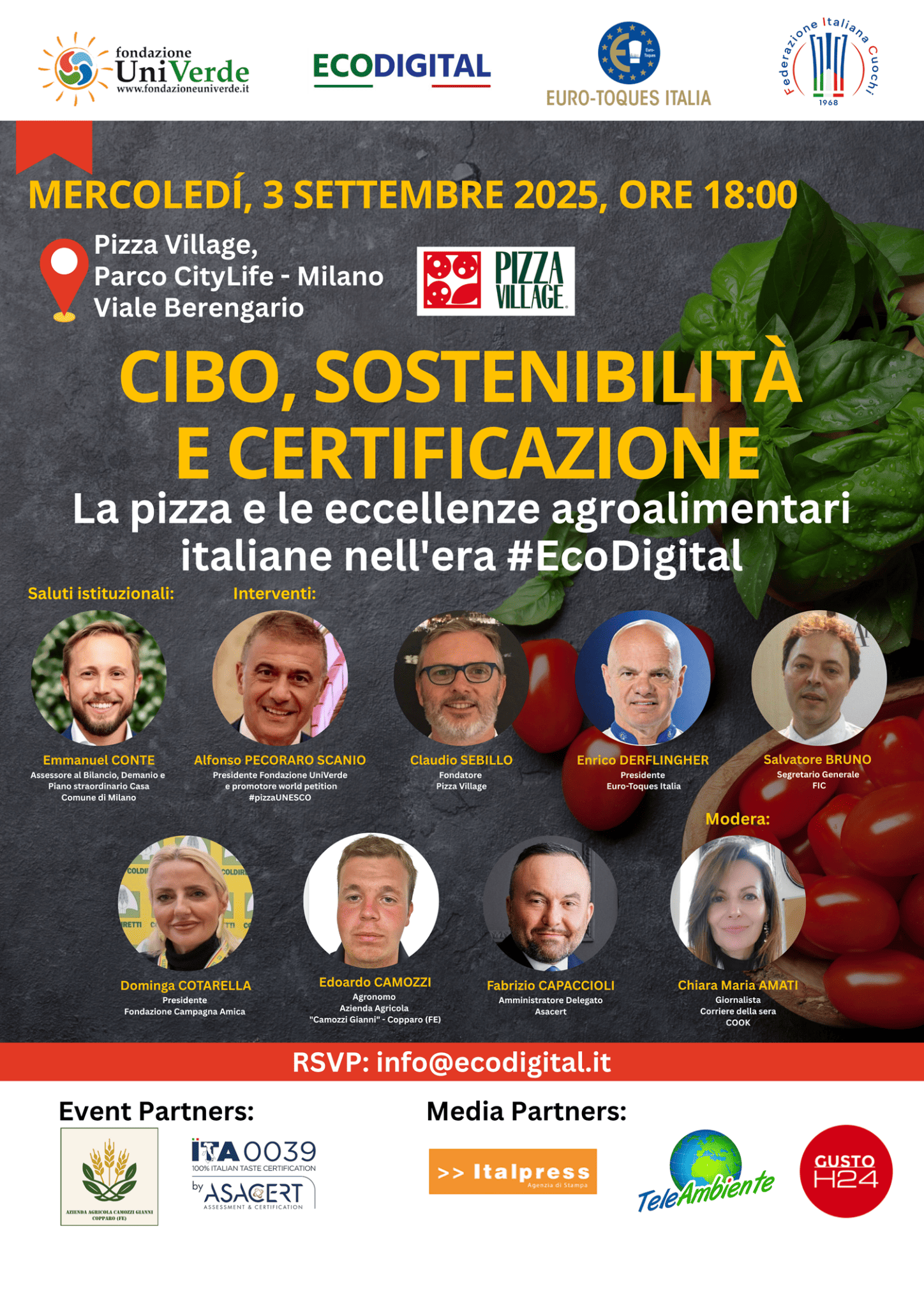 Cibo, sostenibilità e certificazione. La pizza e le eccellenze agroalimentari italiane nell’era #EcoDigital