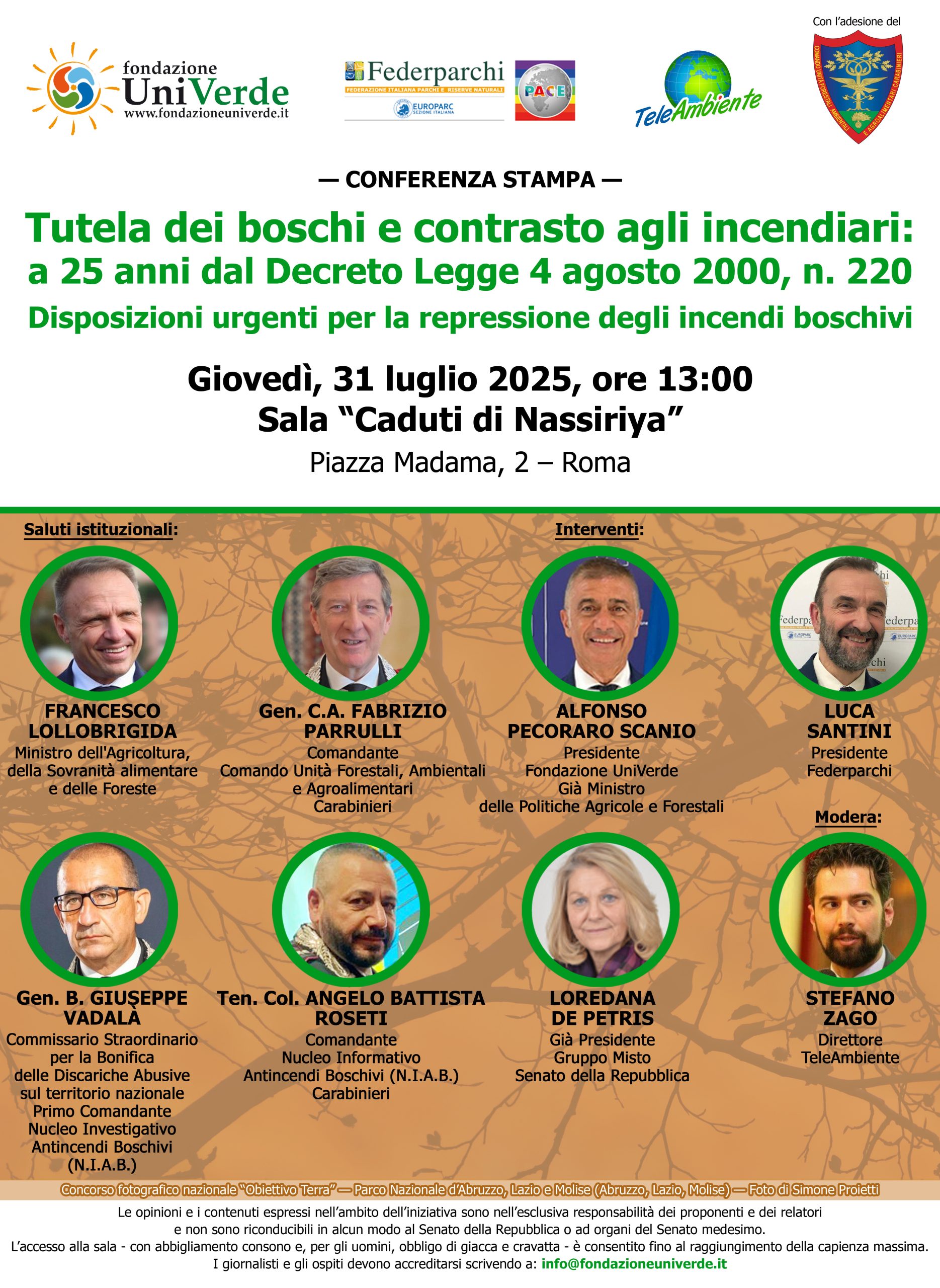 Tutela dei boschi e contrasto agli incendiari: a 25 anni dal Decreto Legge 4 agosto 2000, n. 220: Disposizioni urgenti per la repressione degli incendi boschivi