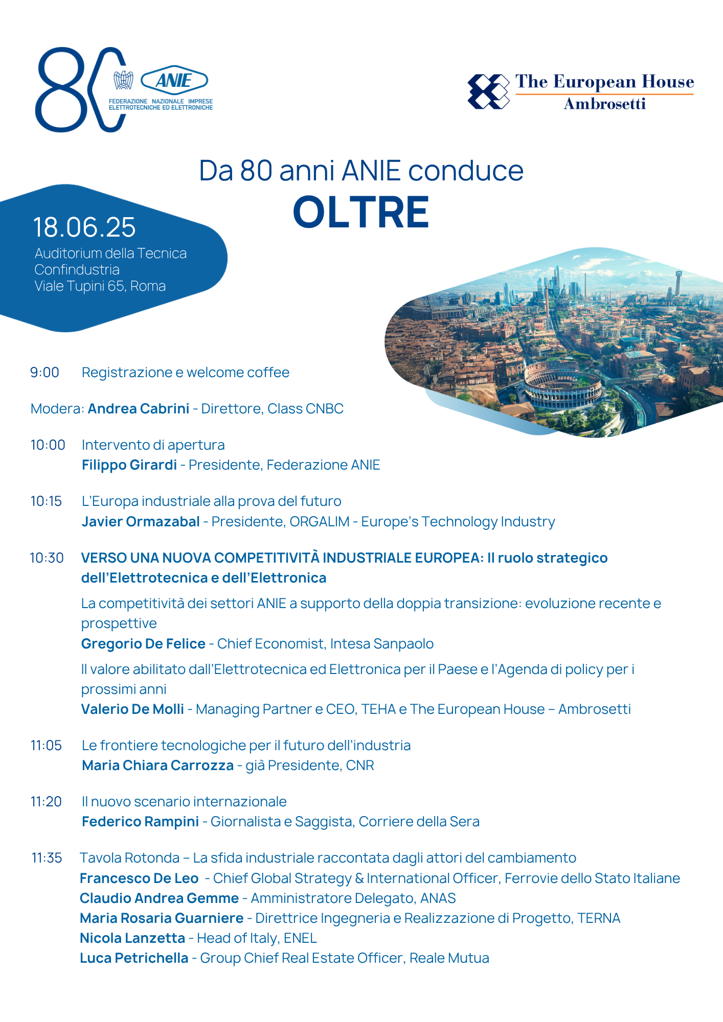 Da 80 anni Anie conduce oltre