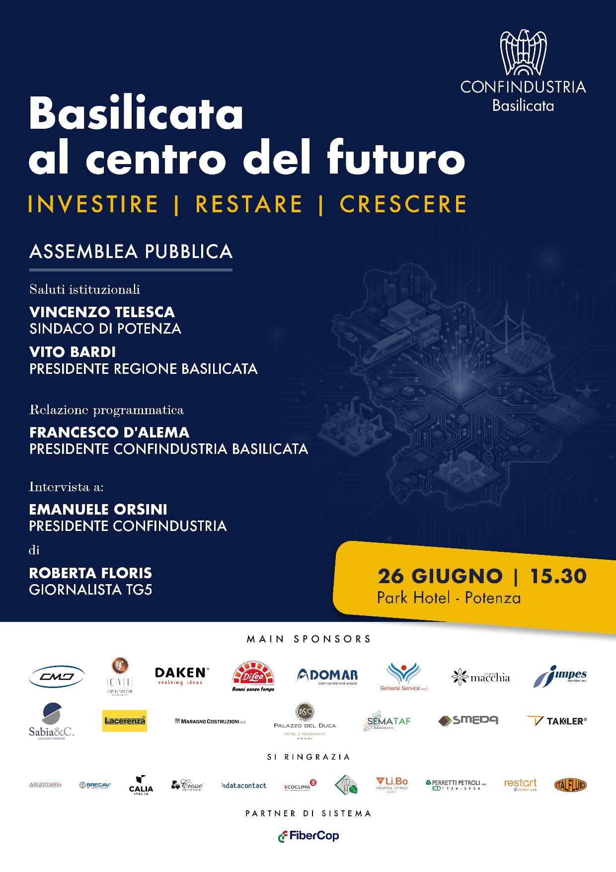 Basilicata al centro del futuro. Investire,Restare, Crescere