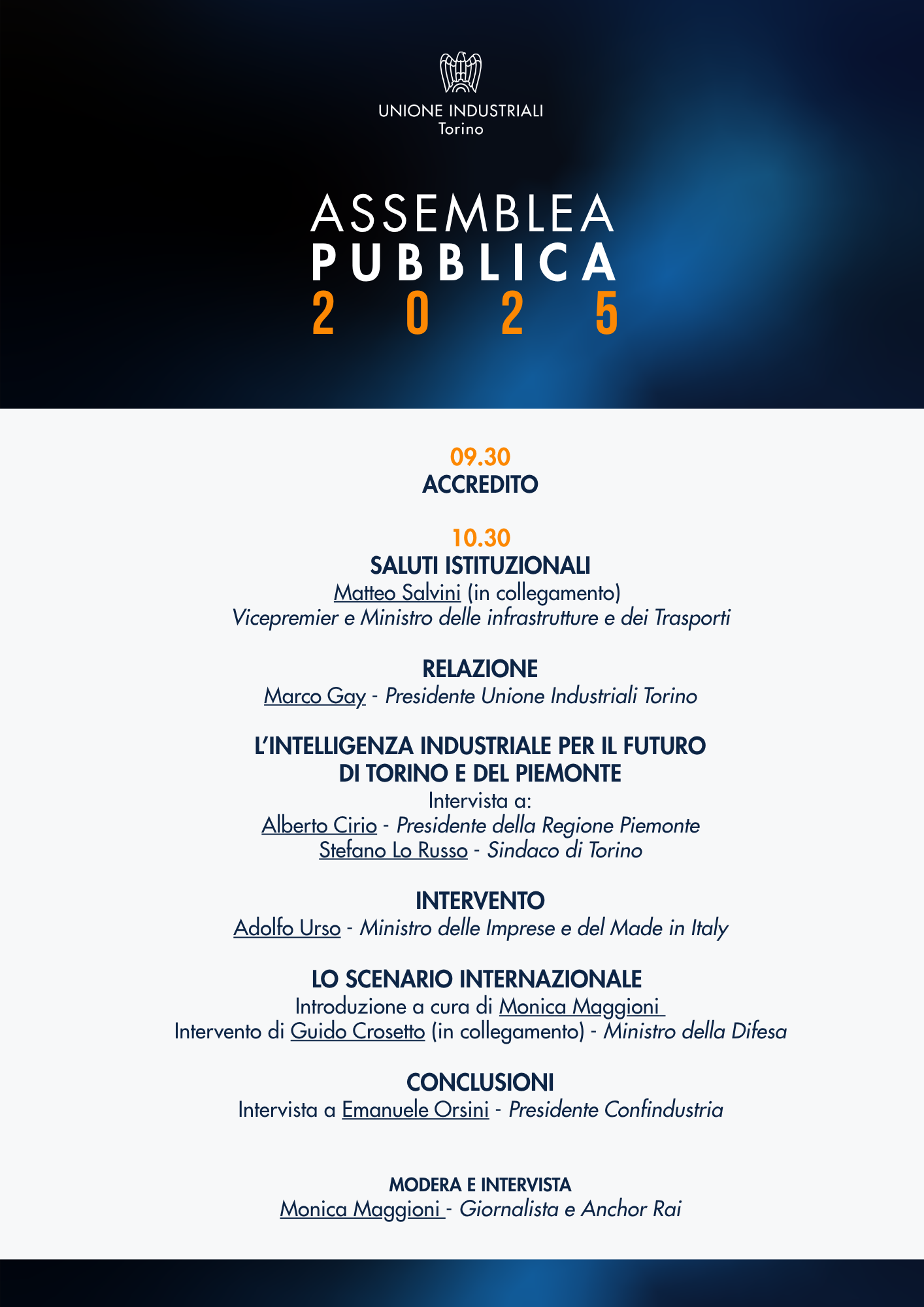 Assemblea dell'Unione Industriali di Torino