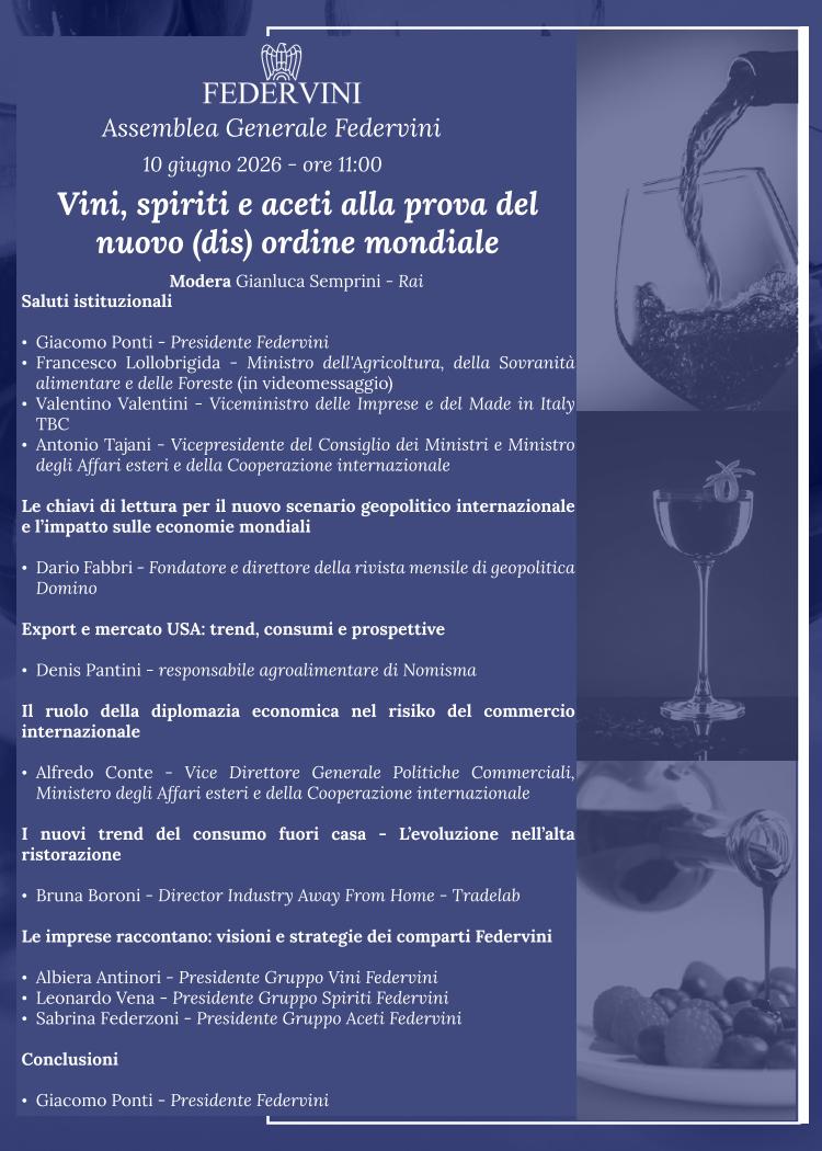 Vini, spiriti e aceti alla prova del nuovo (dis)ordine mondiale