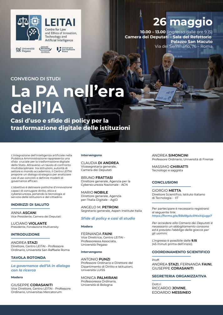 La PA nell'era dell'IA. Casi d'uso e sfide di policy per la trasformazione digitale delle istituzioni