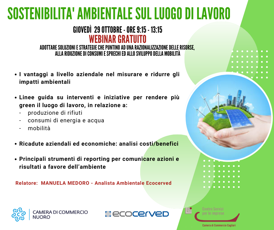 Sostenibilità ambientale sul luogo di lavoro