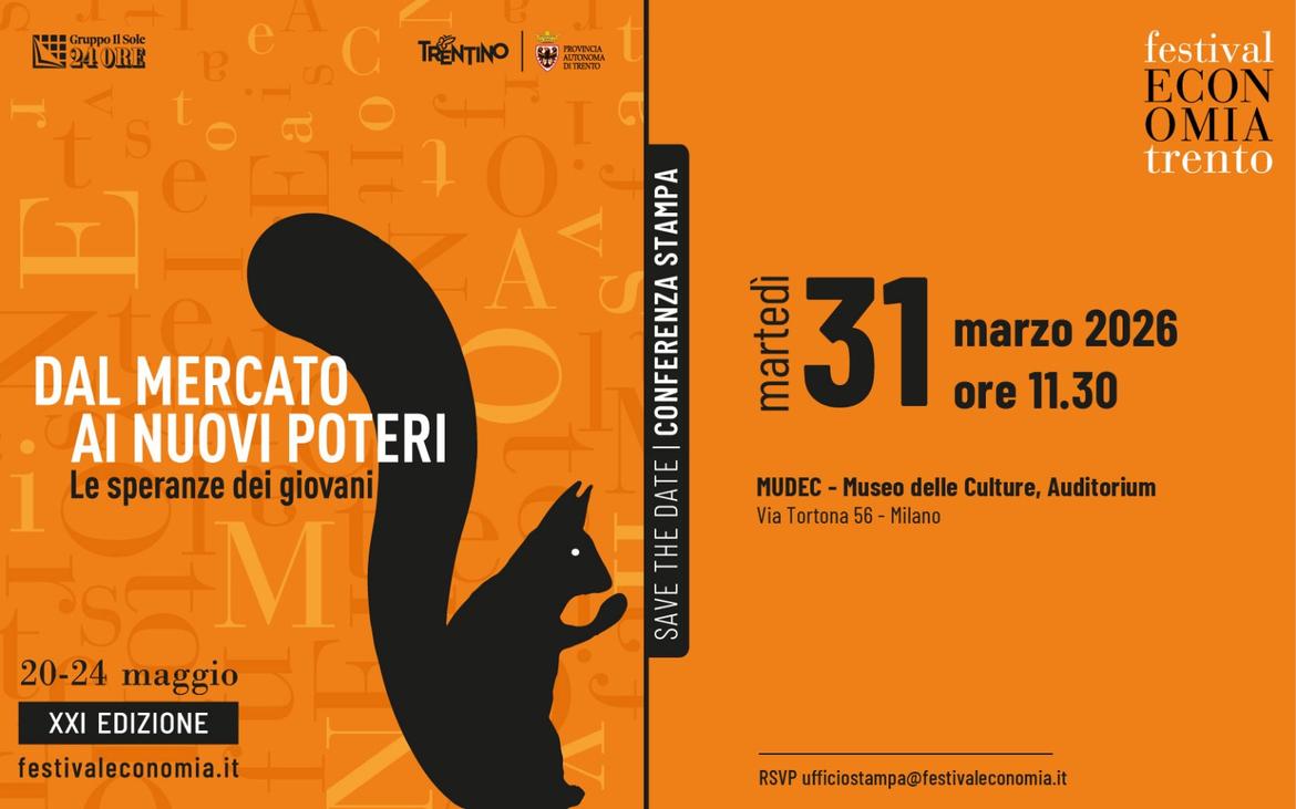 Conferenza stampa di presentazione del Festival dell’economia di Trento 2026