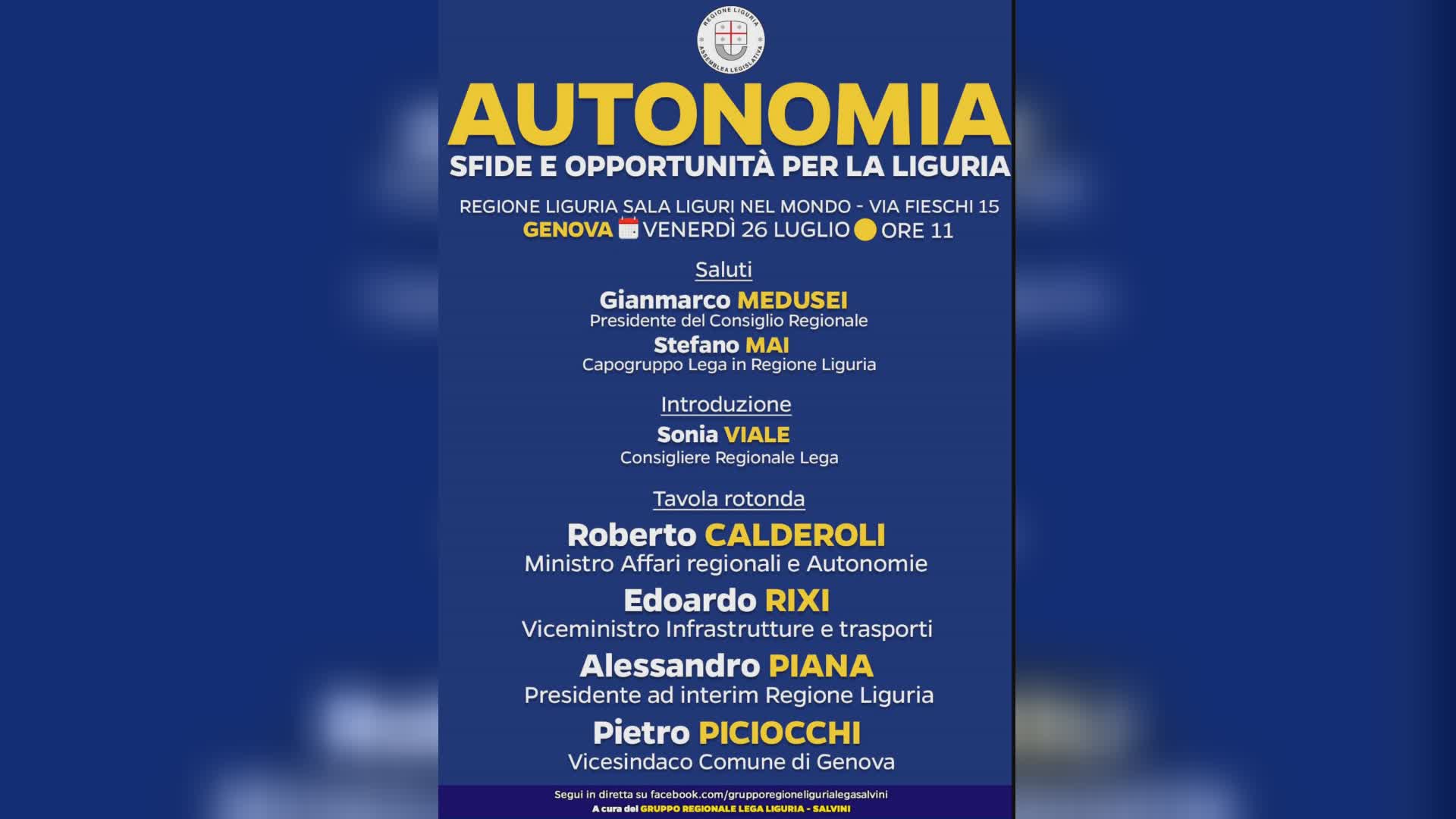 Autonomia: sfide e opportunità per la Liguria