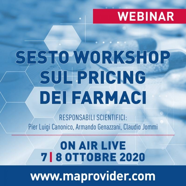 Sesto workshop sul pricing dei farmaci