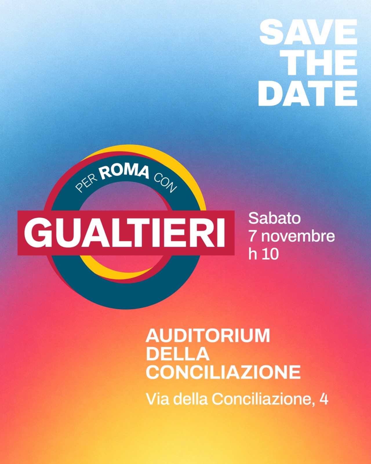 Per Roma con Gualtieri