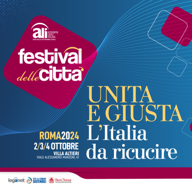Festival delle Città 2024 - Unita e Giusta: l'Italia da ricucire