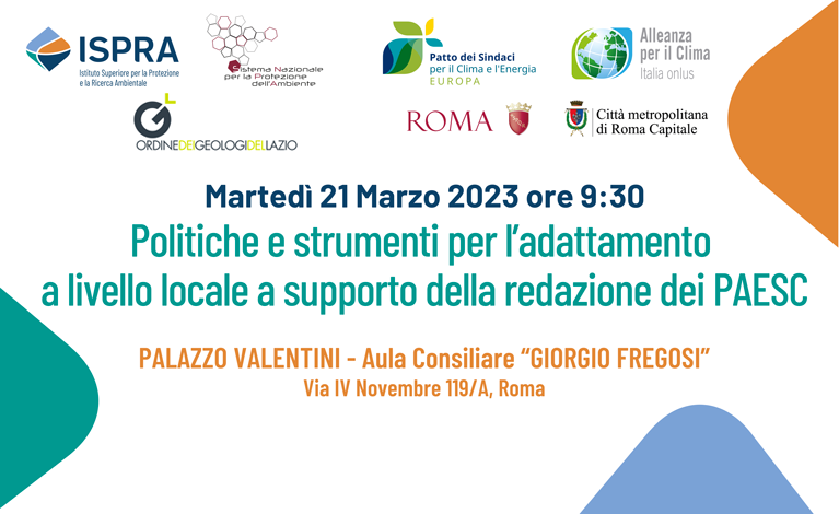 Politiche e strumenti per l’adattamento a livello locale a supporto della redazione dei PAESC