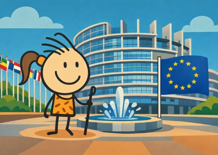 Lucy Lands in Brussels