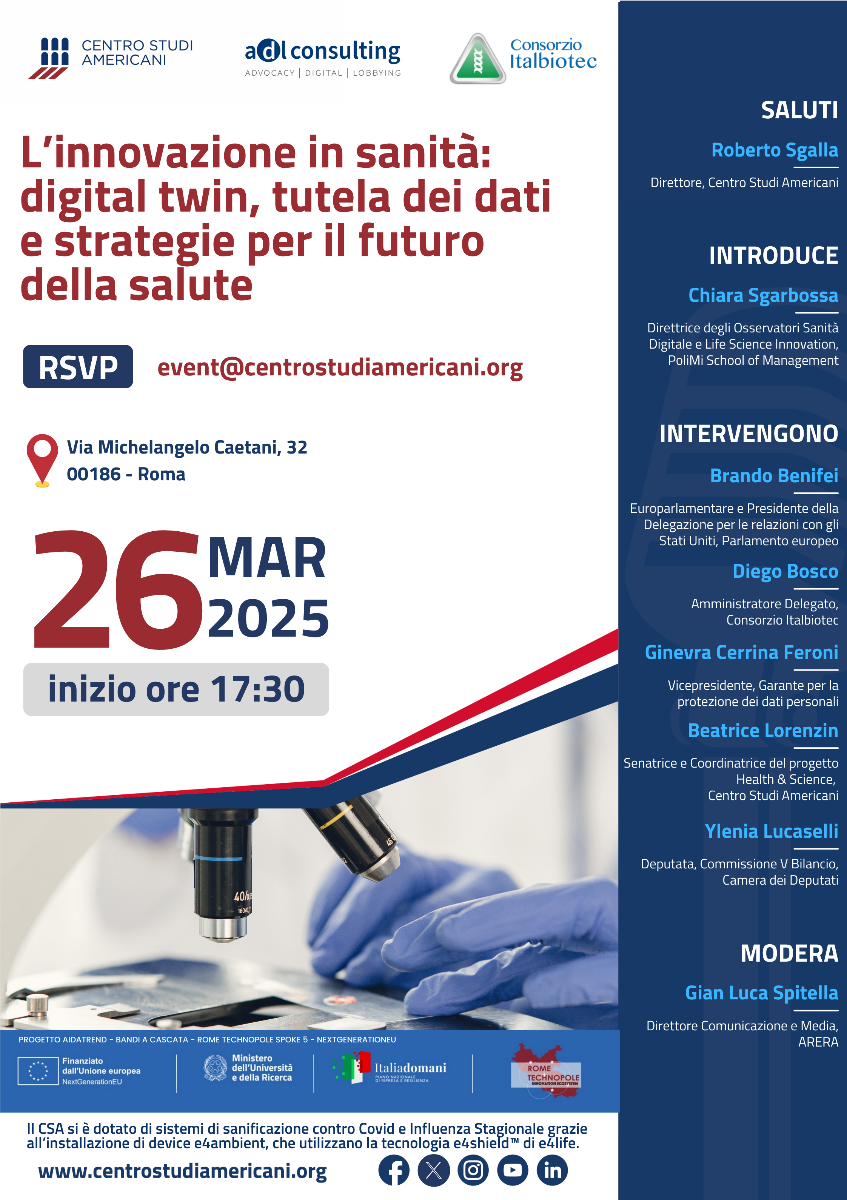 L’innovazione in sanità: digital twin, tutela dei dati e strategie per il futuro della salute