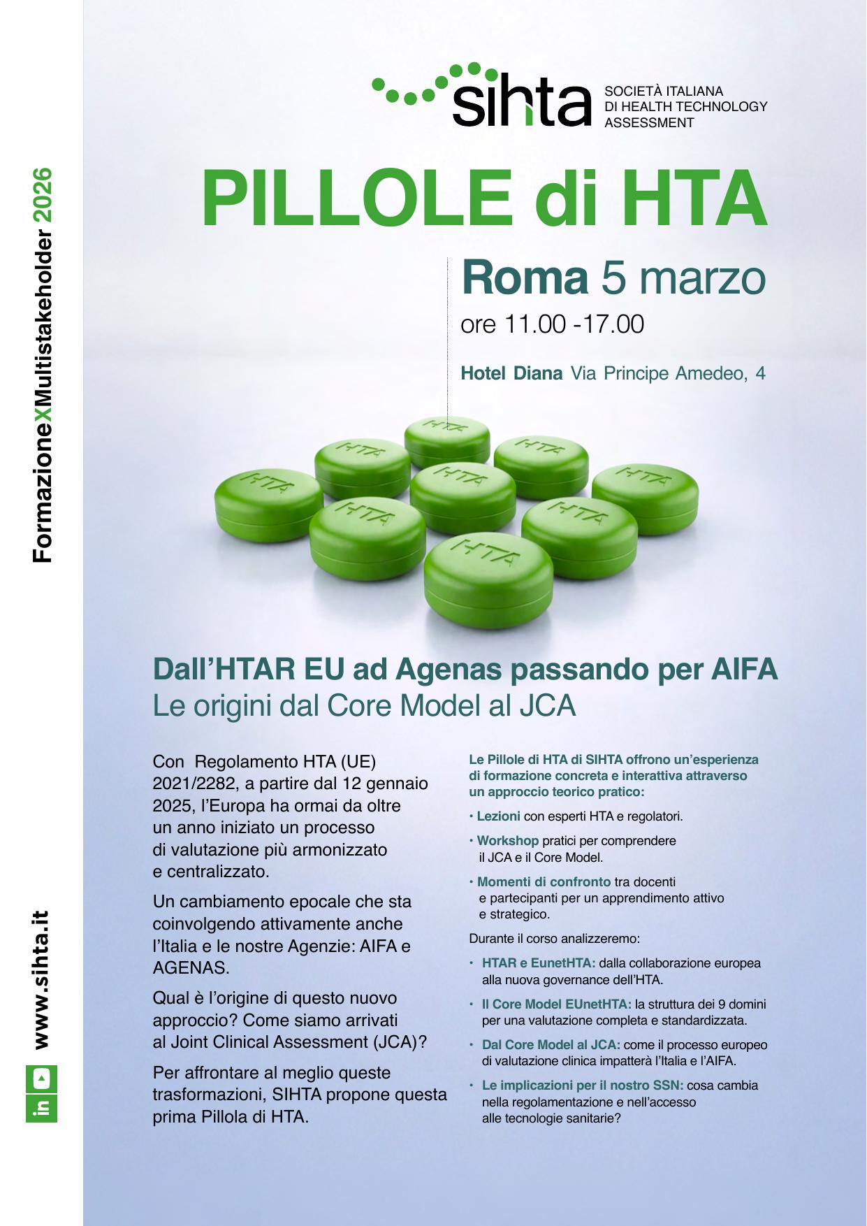 Dall’HTAR EU ad Agenas passando per AIFA