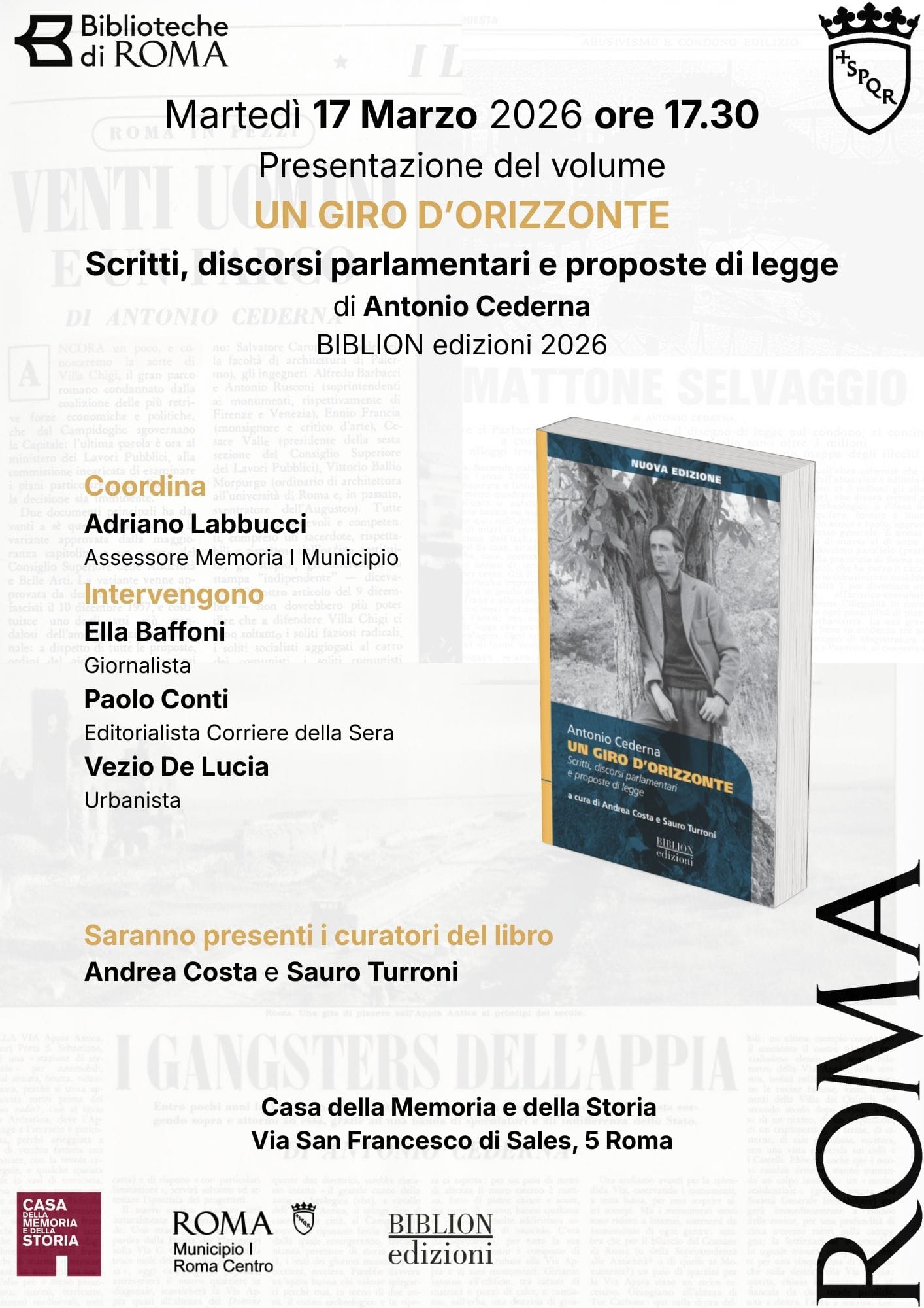 Presentazione del volume: "Un giro d'orizzonte"