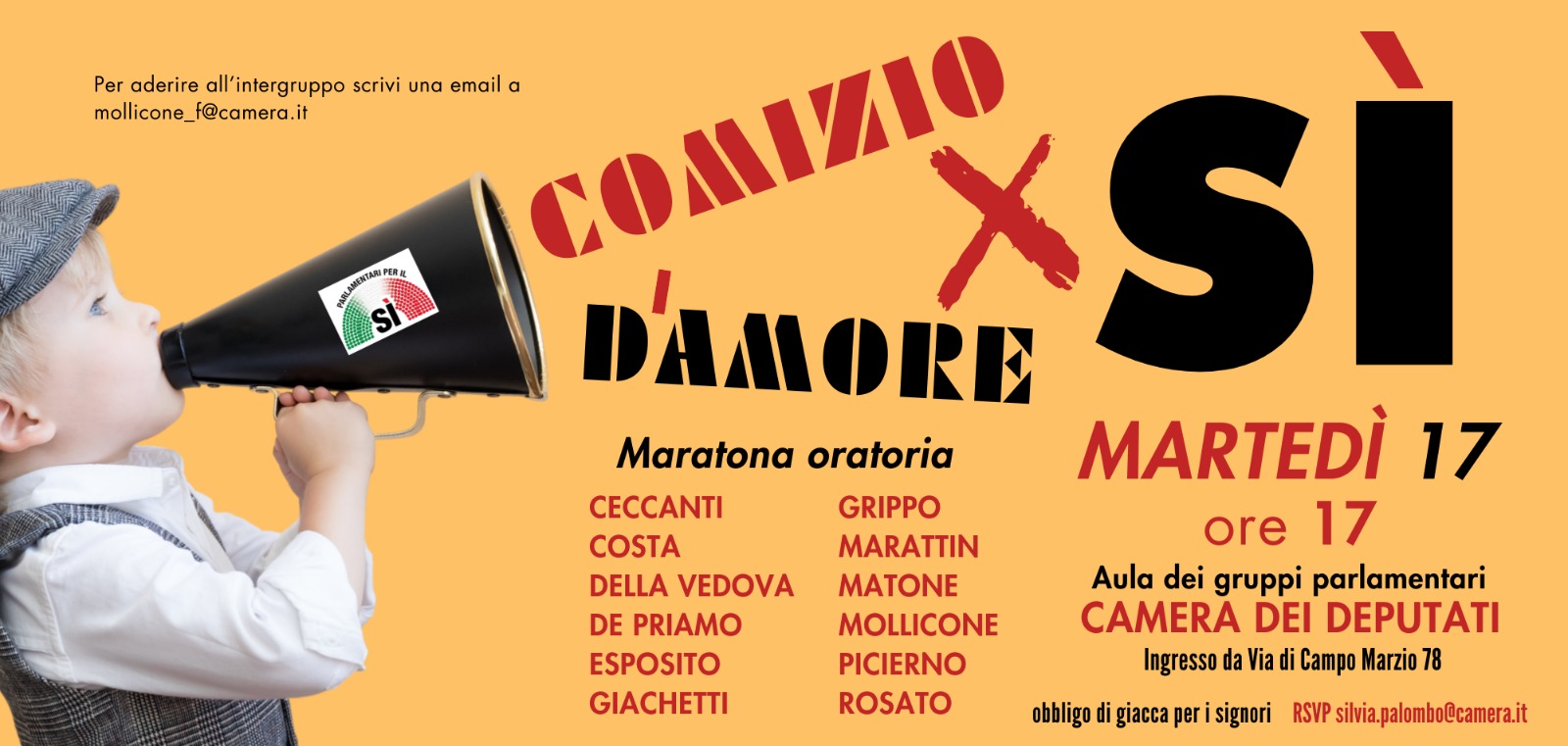 Comizio per l'amore x il SI