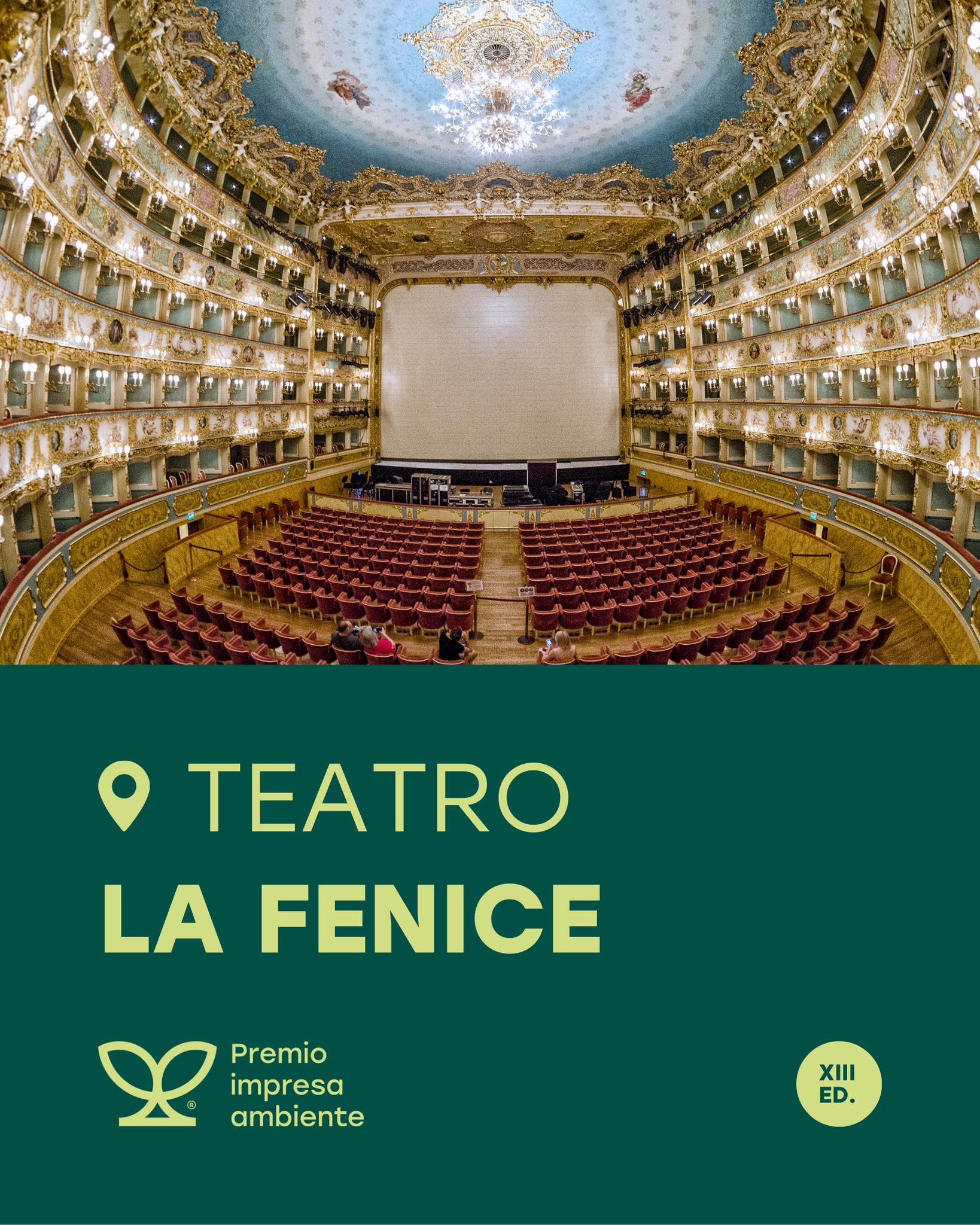 Cerimonia pubblica di premiazione della XIII edizione del Premio Impresa Ambiente