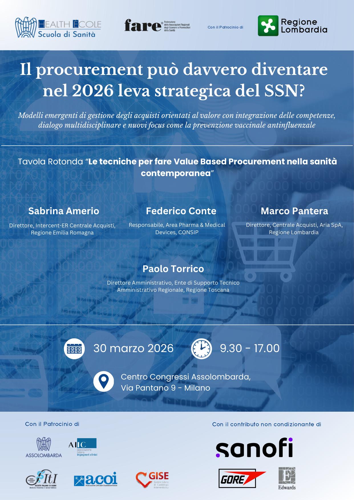 Il procurement può davvero diventare nel 2026 leva strategica del SSN?