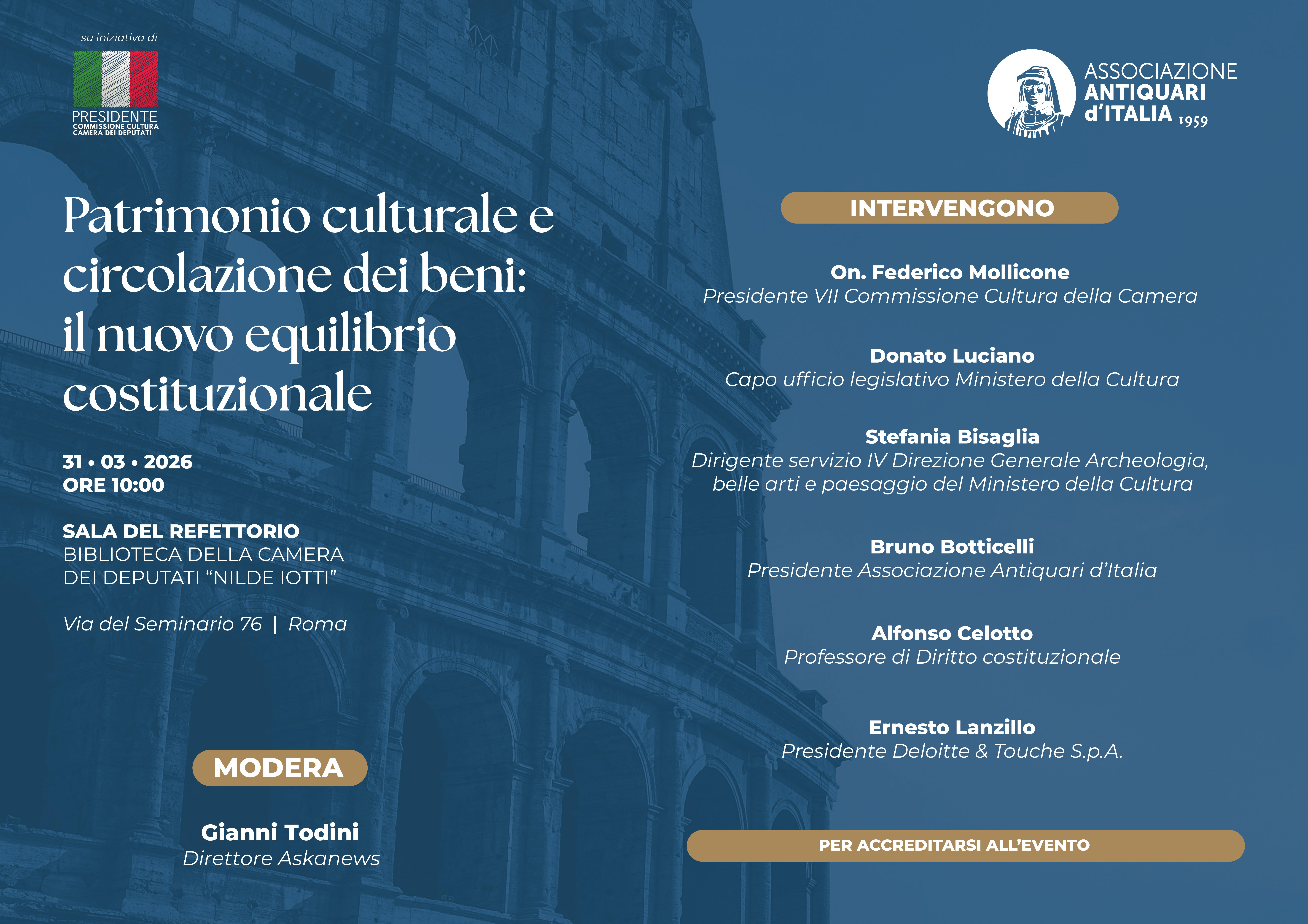Patrimonio culturale e circolazione dei beni: il nuovo equilibrio costituzionale