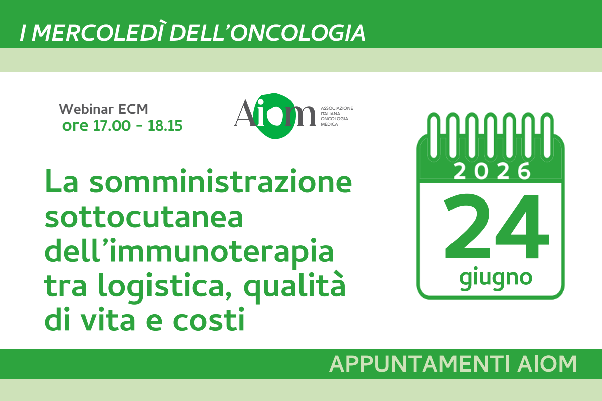 La somministrazione sottocutanea dell’immunoterapia tra logistica, qualità di vita e costi | aiom