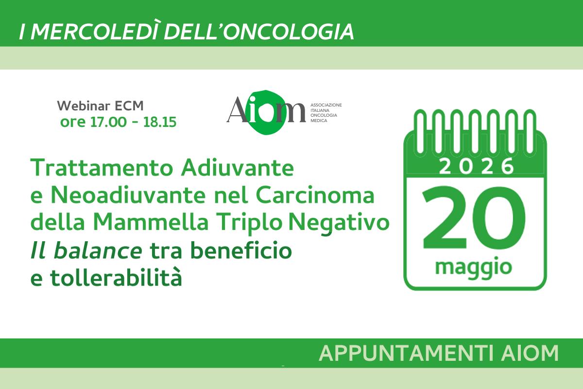 Trattamento adiuvante e neoadiuvante nel carcinoma della mammella triplo negativo | aiom