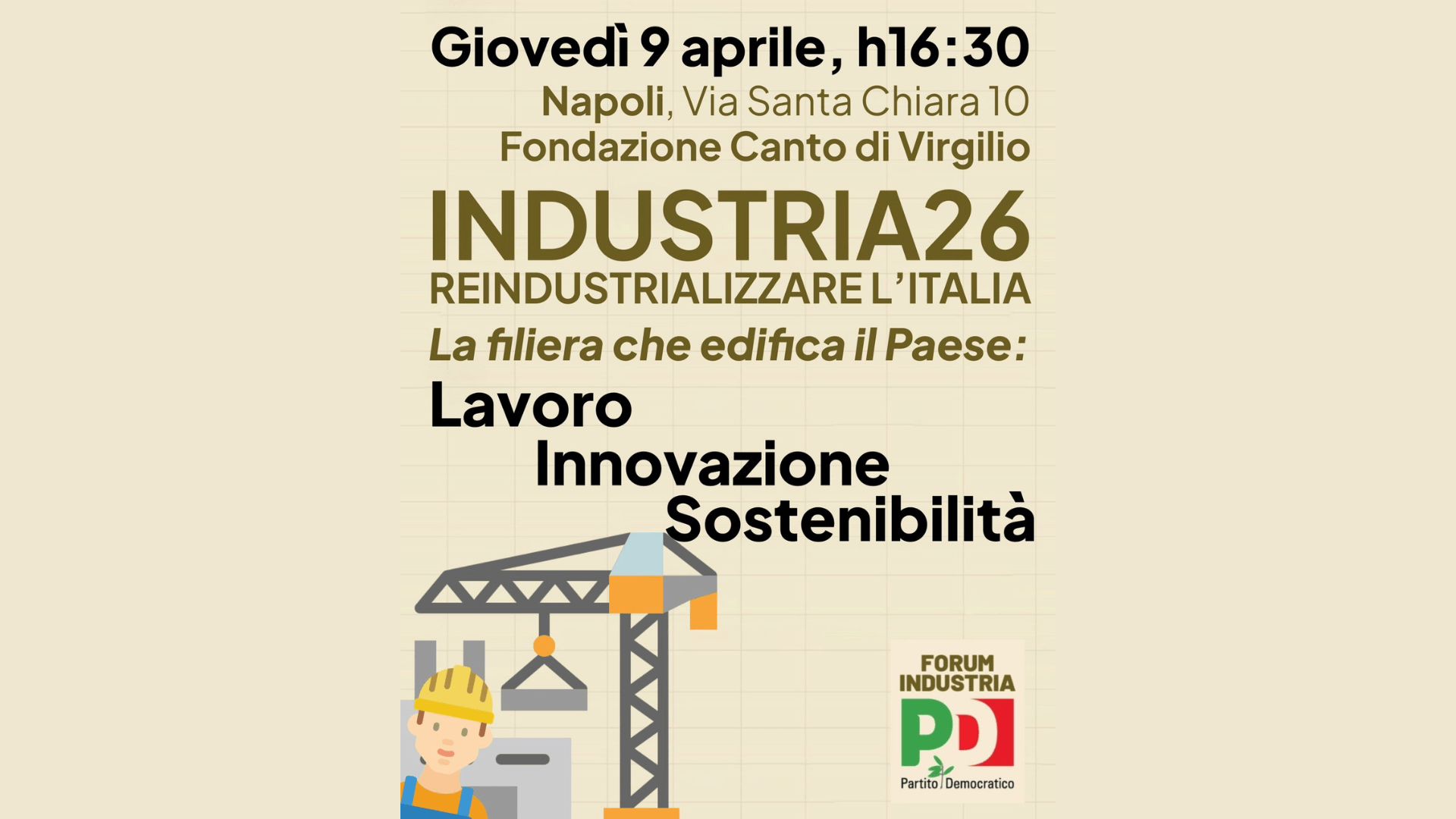 Reindustrializzare l’italia, la filiera che edifica il Paese: lavoro, innovazione, sostenibilità
