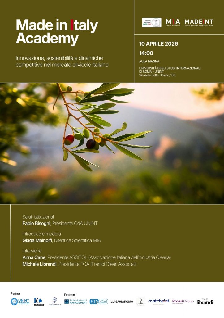 Innovazione, sostenibilità e dinamiche competitive nel mercato olivicolo italiano