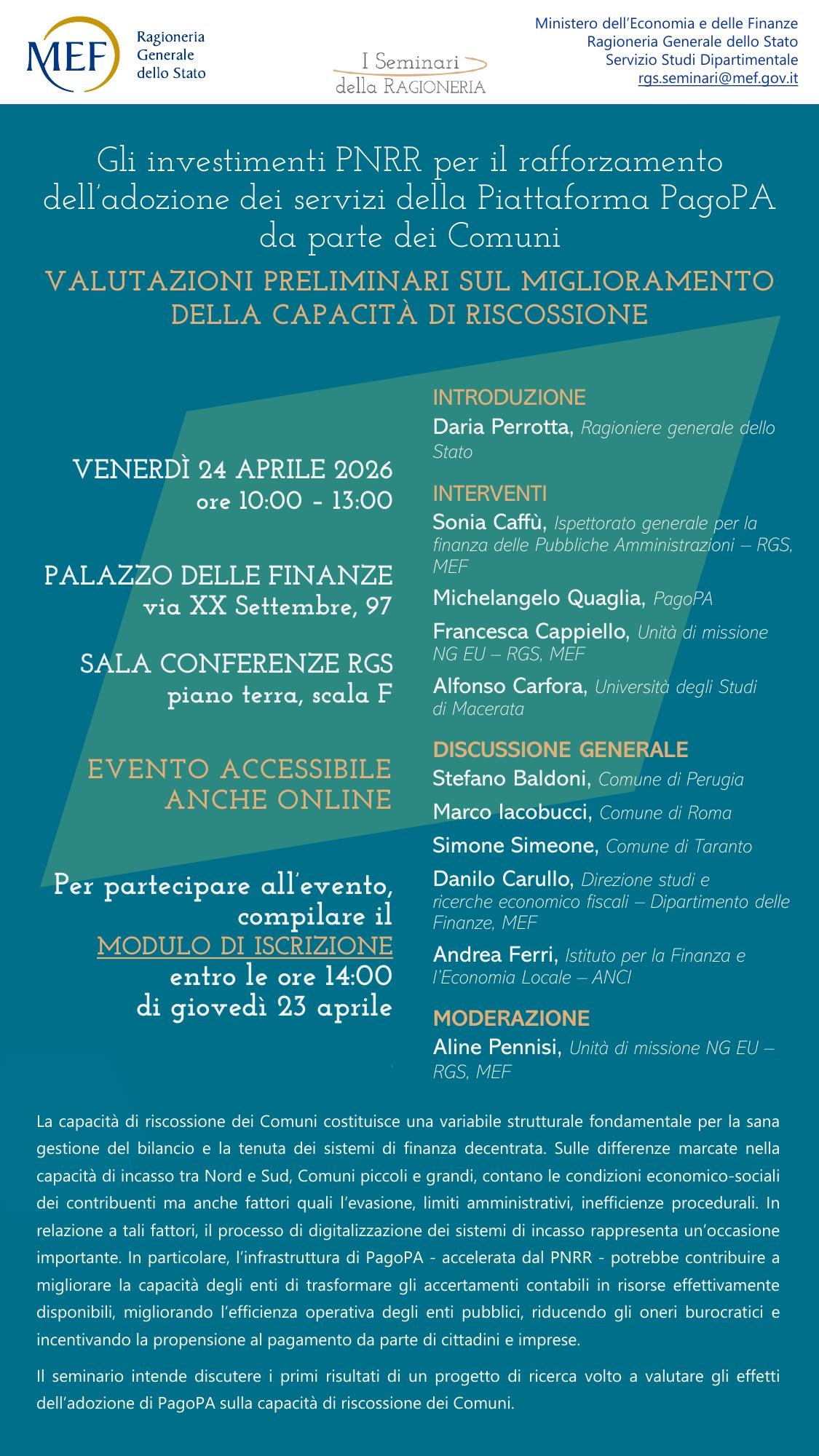 Gli investimenti PNRR per il rafforzamento dell’adozione dei servizi della piattaforma PAGOPA da parte dei comuni