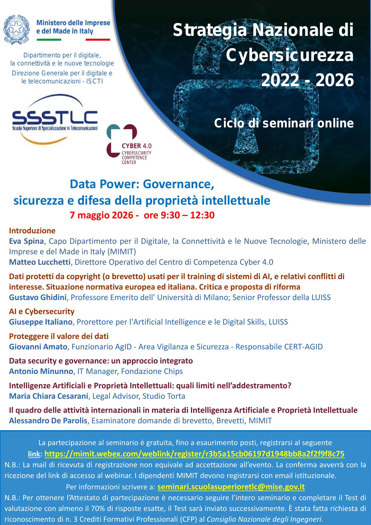 Data power: governance, sicurezza e difesa della proprietà intellettuale