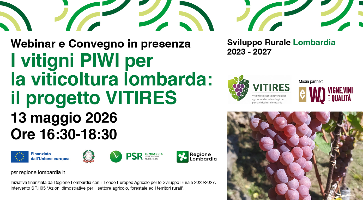 I vitigni PIWI per la viticoltura lombarda: il progetto VITIRES