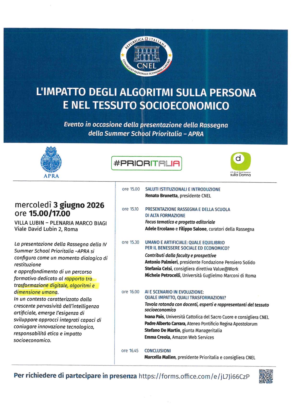 Presentazione del volume "La Sfida umana nell’epoca della trasformazione digitale”
