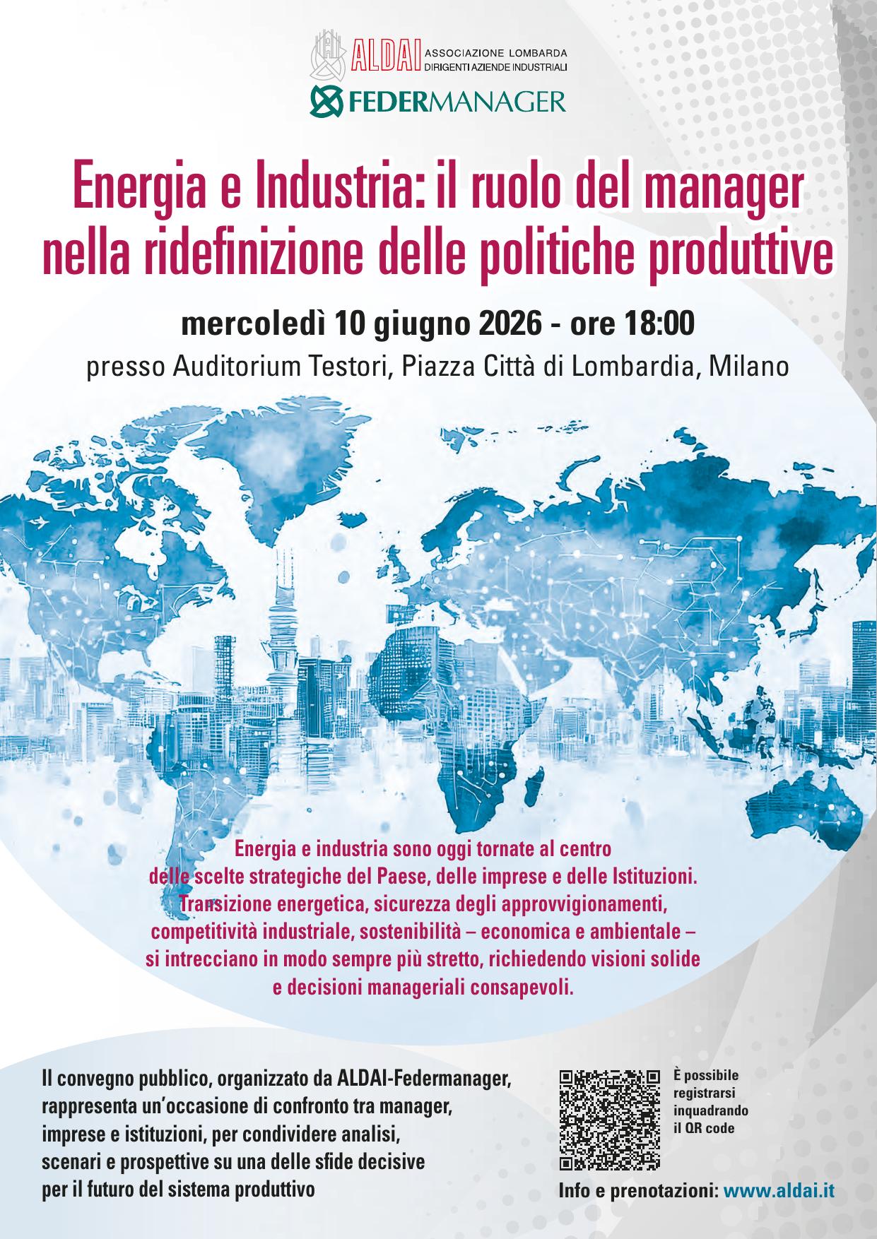 Energia e Industria: il ruolo del manager nella ridefinizione delle politiche produttive