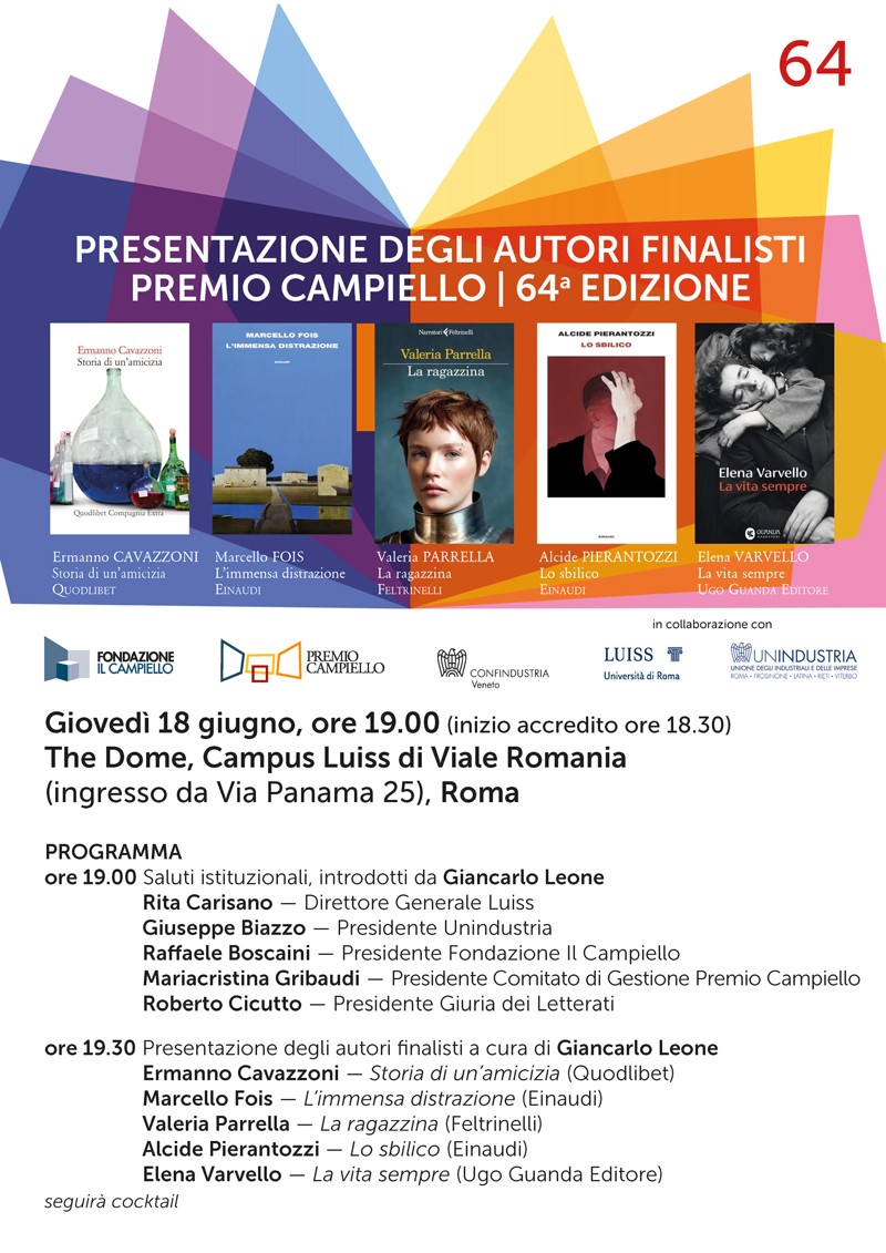 Presentazione degli autori finalisti premio Campiello