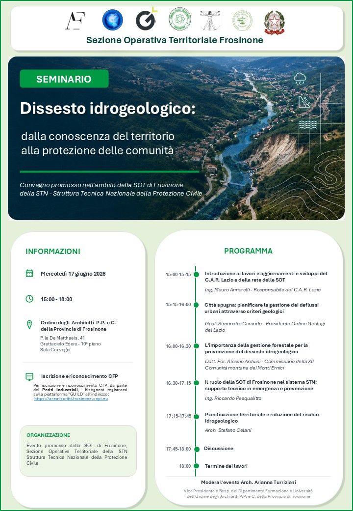Disseto idrogeologico: dalla conoscenza del territorio alla protezione delle comunità