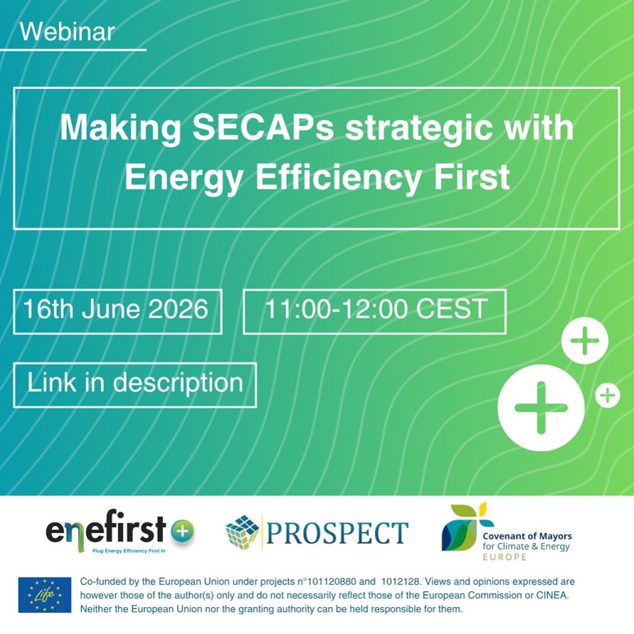 Webinar enerfirst plus: come rendere i PAESC strategici nell’ambito del principio energy efficiency first