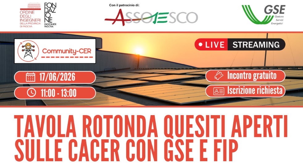 Tavola rotonda quesiti aperti sulle cacer con gse e fip
