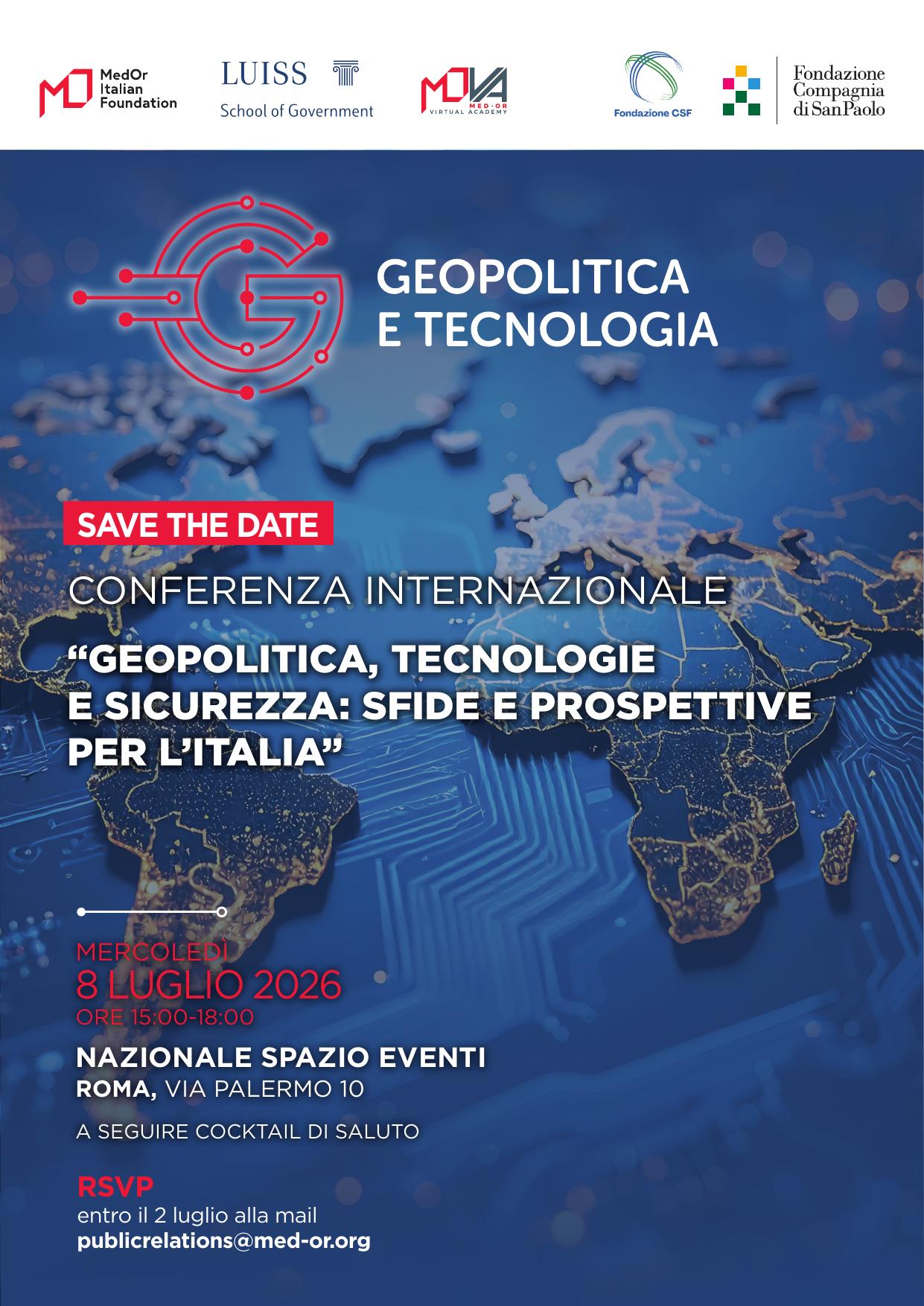 Geopolitica, tecnologie e sicurezza: sfide e prospettive per l'Italia