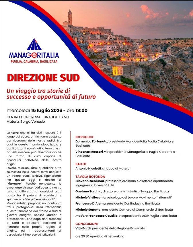 Direzione Sud. Un viaggio tra storie di successo e opportunità di futuro
