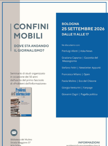 Presentazione del libro: "Confini mobili: dove sta andando il giornalismo?"